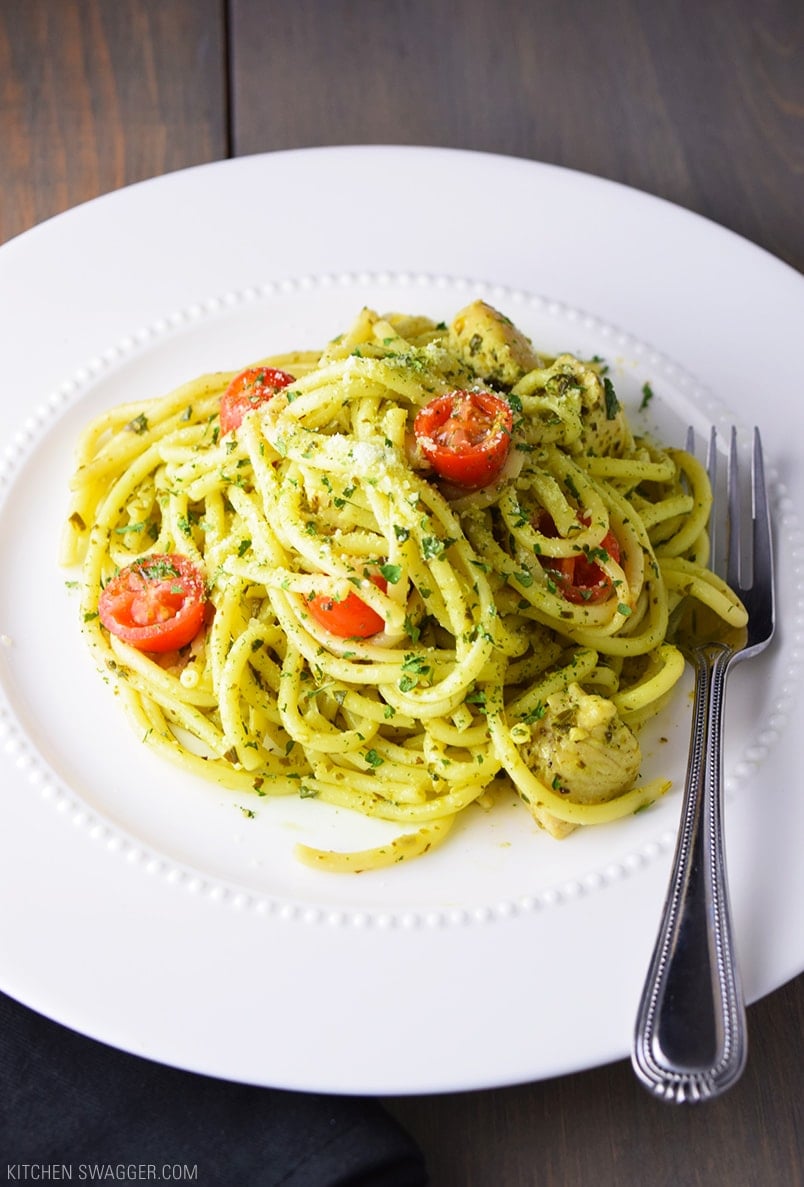 Easy Chicken Pesto Pasta Recipe Kitchen Swagger