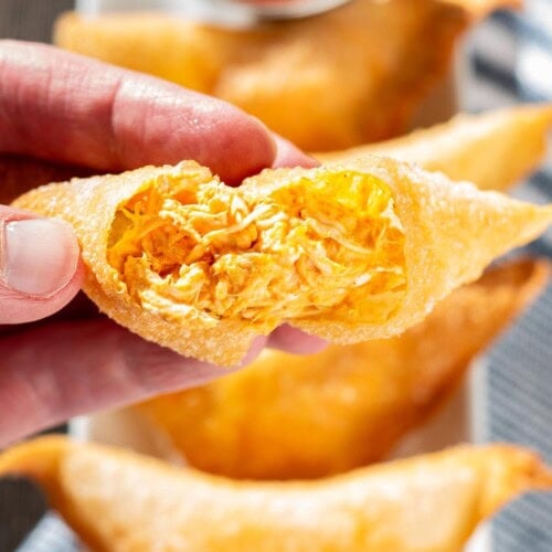 Buffalo Chicken Rangoons - Kitchen Swagger