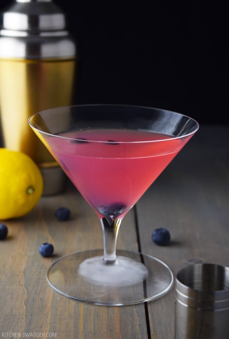 Anti-Oxidant Blueberry Martini Recipe | Kitchen Swagger