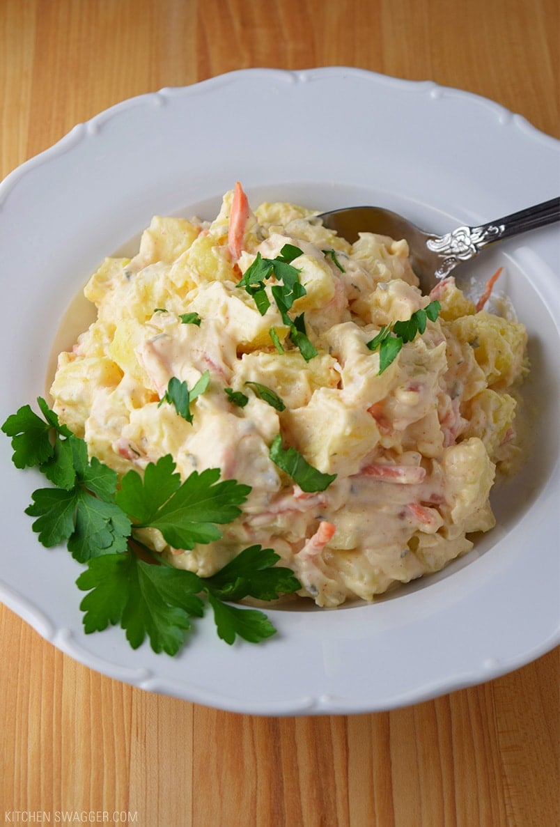 Old Fashioned Potato Salad Recipe | Kitchen Swagger