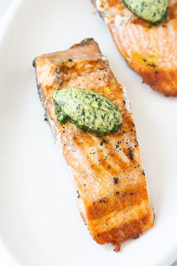 Grilled Salmon with Basil Butter Recipe Kitchen Swagger