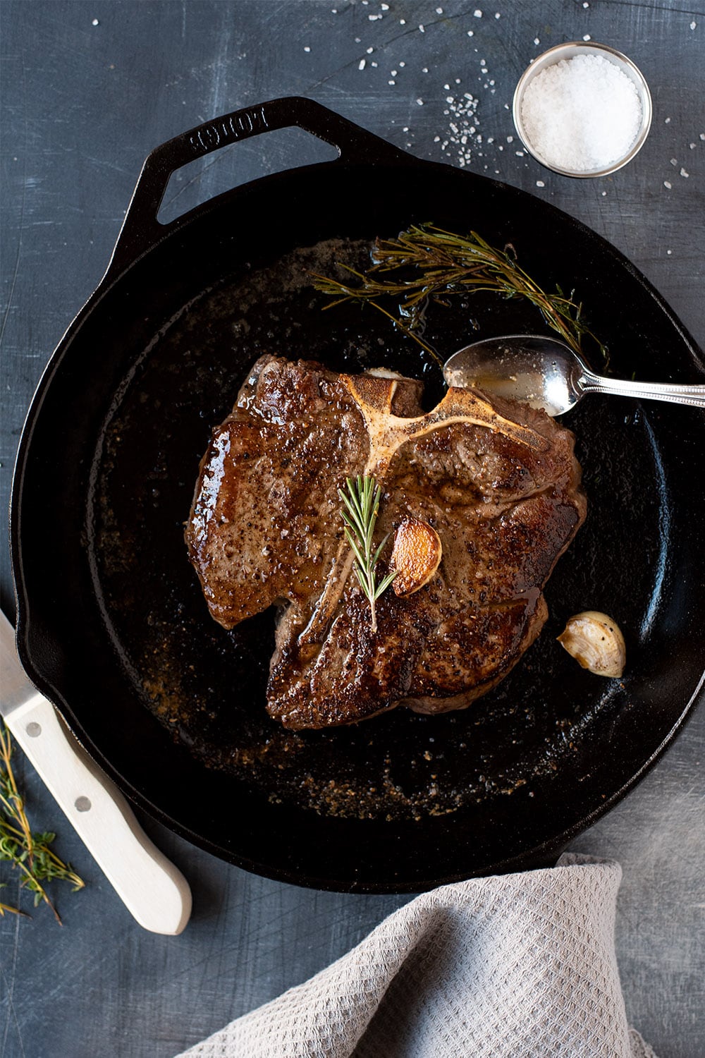 Cast Iron Pan-Seared Steak (Oven-Finished), Recipe