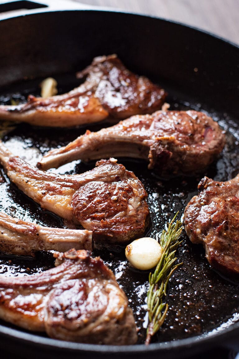 Lamb Chops with Garlic & Rosemary Kitchen Swagger