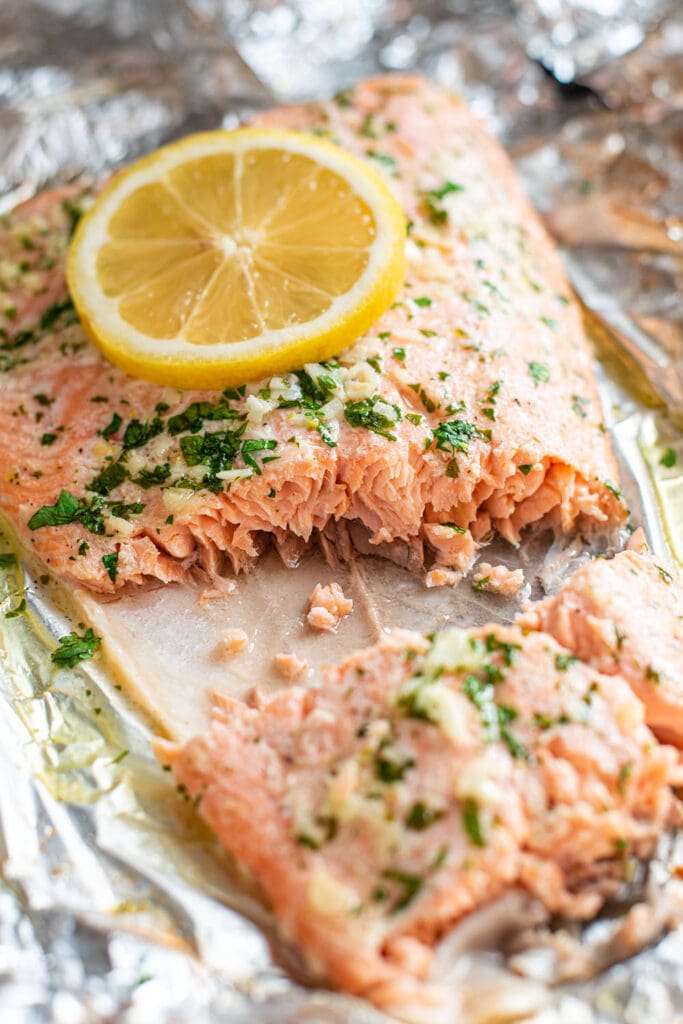 Garlic Butter Steelhead Trout in Foil Kitchen Swagger