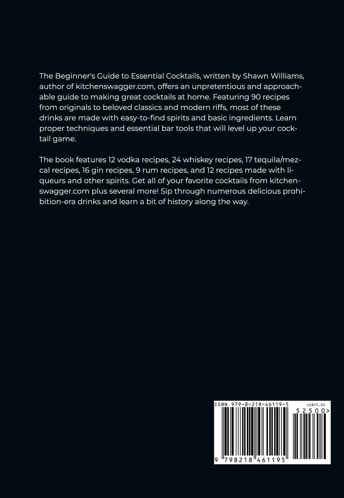 Essential Cocktail Recipes.pdf The Beginner's Guide to Essential Cocktails - Hardcover - Kitchen Swagger